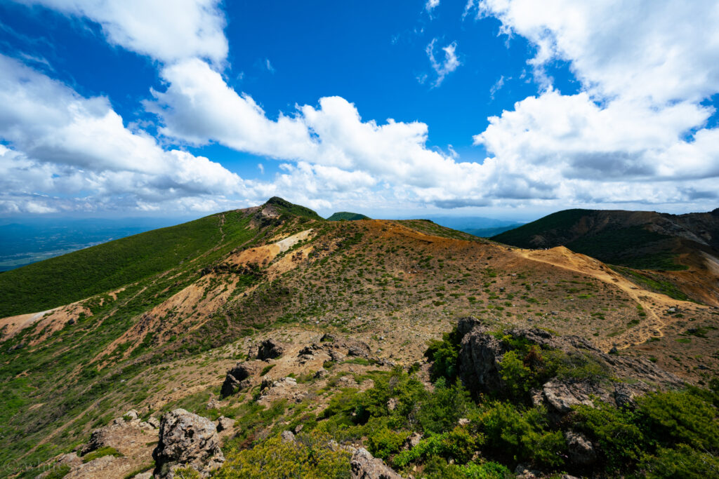 矢筈森から峰ノ辻方面