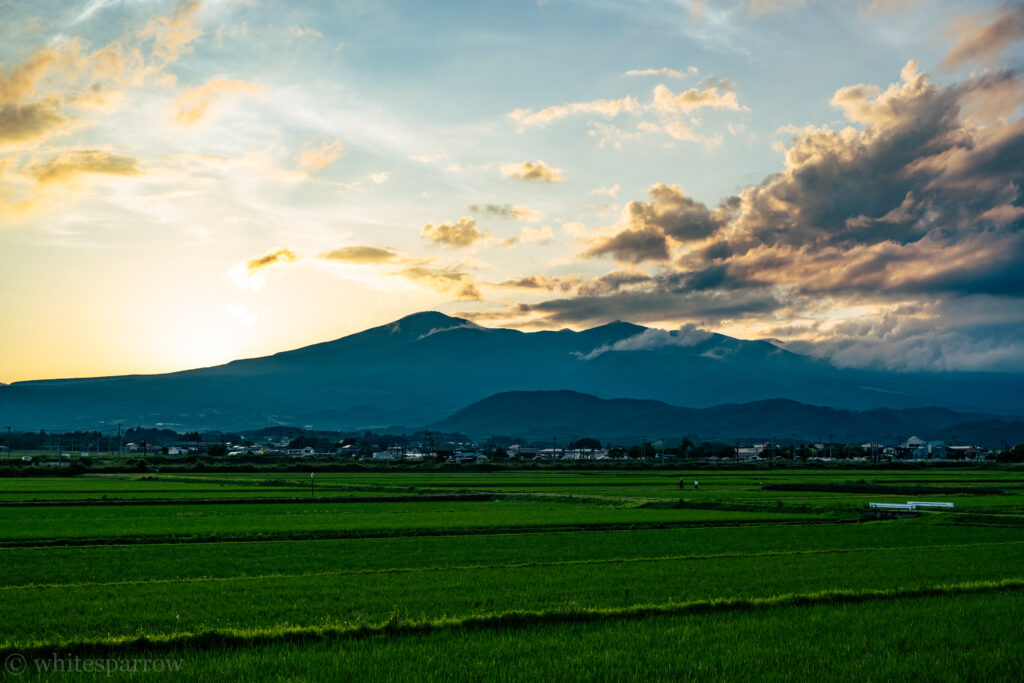 安達太良山夕景