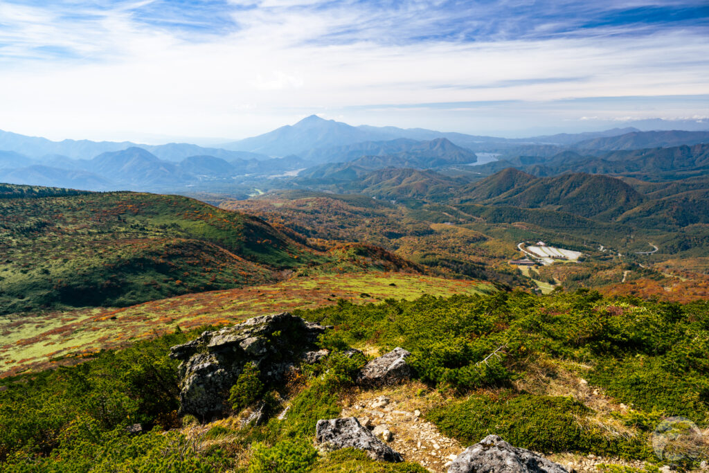 箕輪山頂上から磐梯山