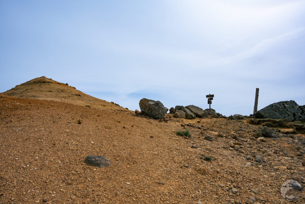 安達太良山頂分岐