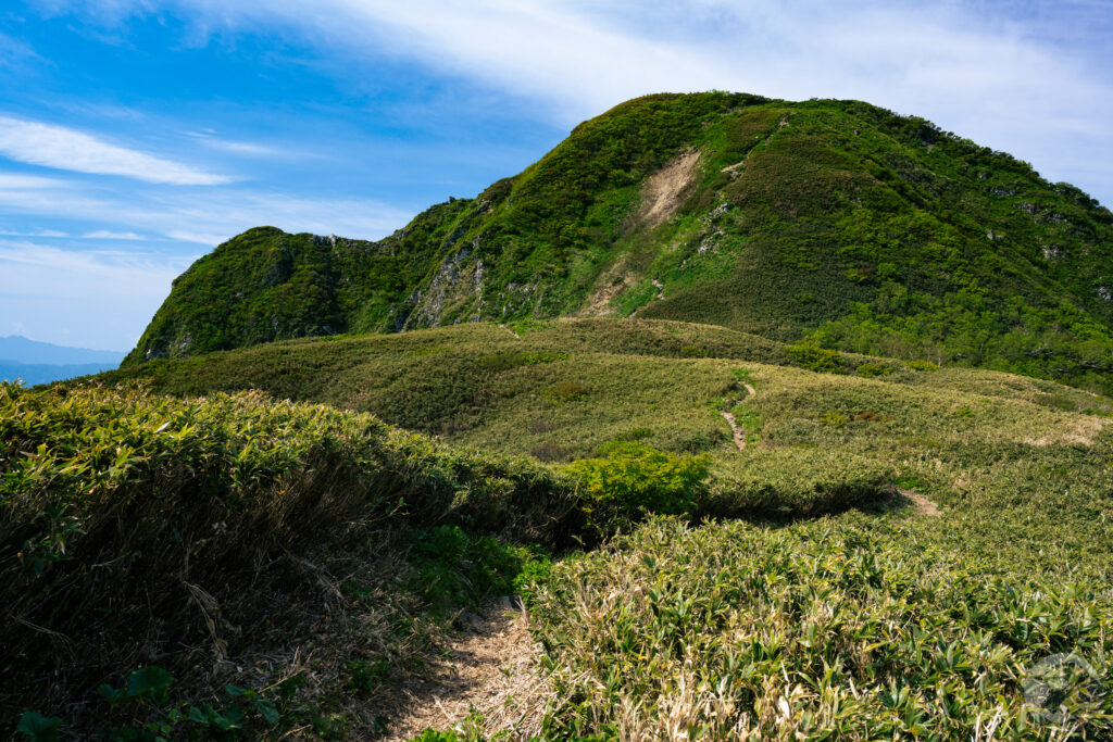 笹平と雨飾山頂上