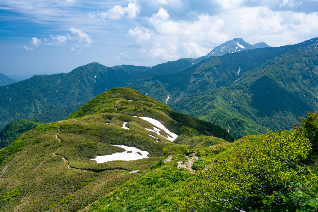山頂から北東方面