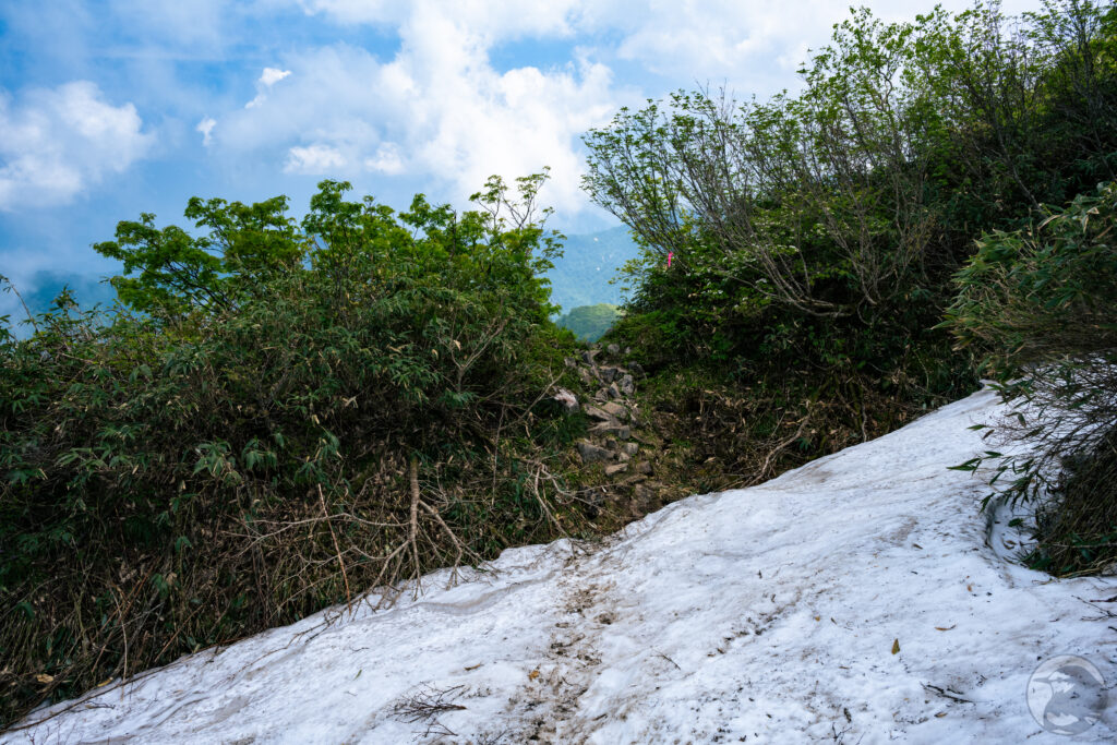 雪道下り