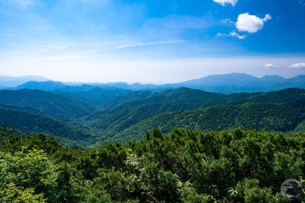 帝釈山山頂からの景観