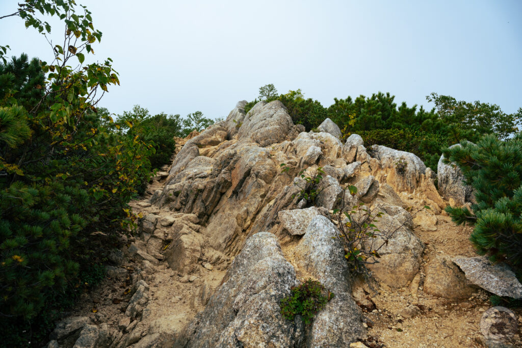 岩場