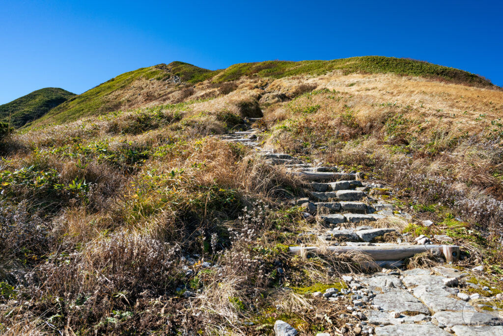 銀玉水からの登り