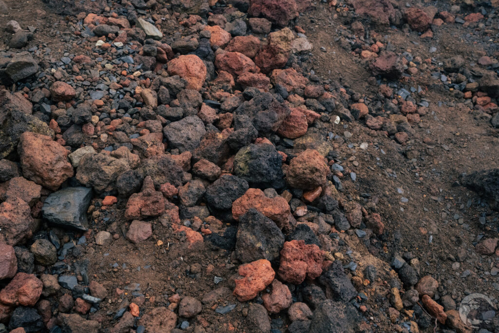 中央ルート平坦部足元