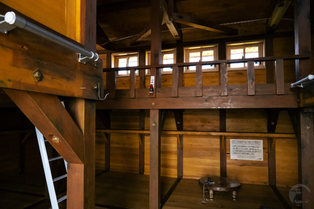 避難小屋内装