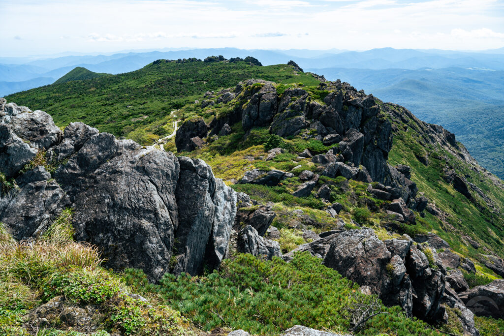 山頂から東方面